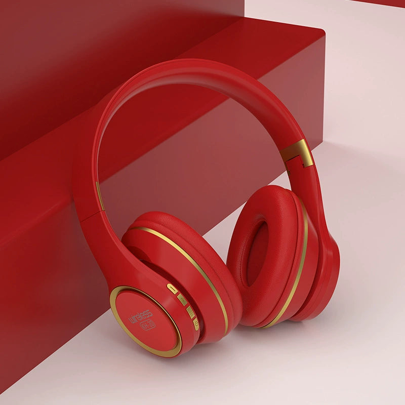 Bluetooth Headphone Head-Mounted with Microphone Mobile Phone Computer Universal Headset like Subwoofer