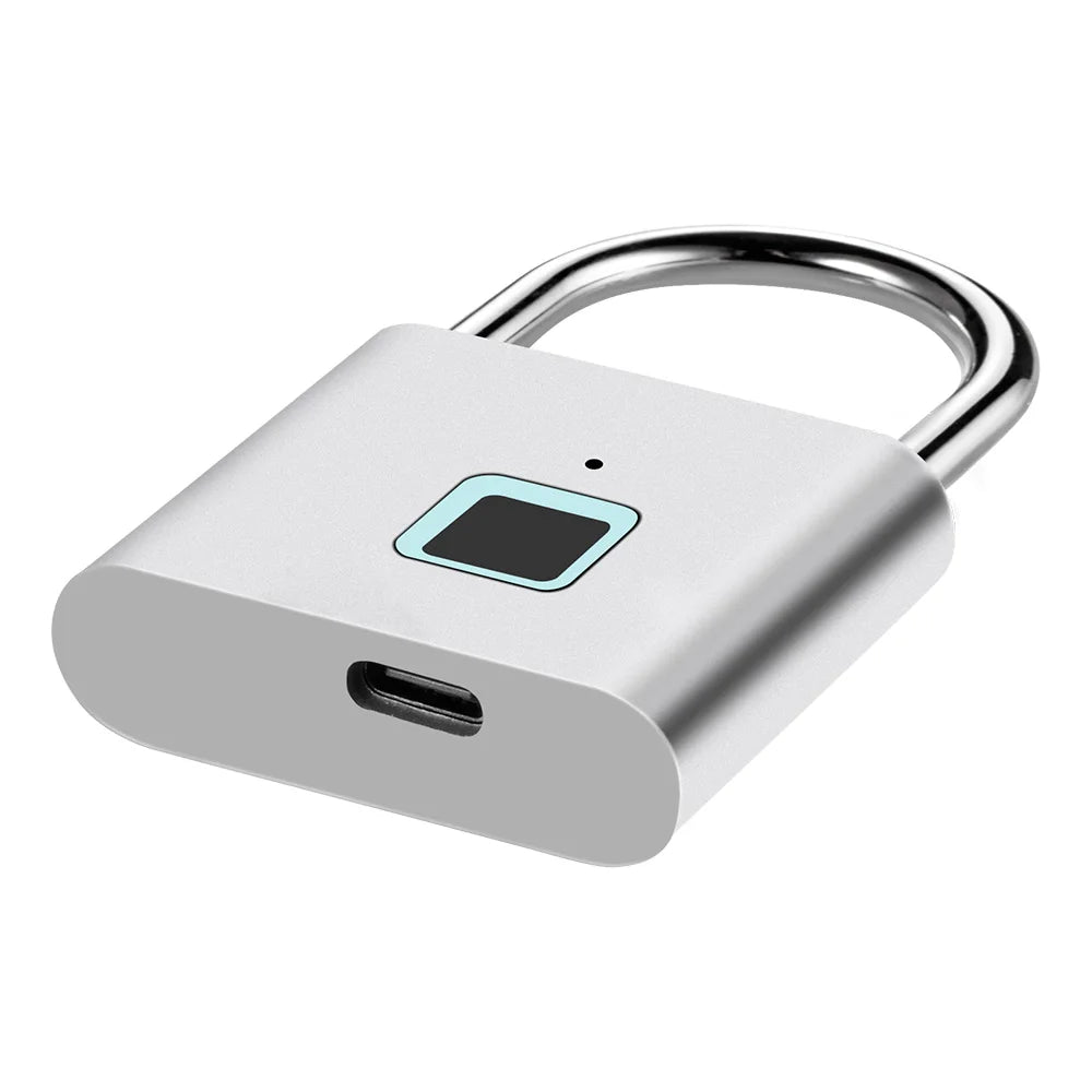 SEP Smart Fingerprint Padlock Waterproof Biometric Zinc Alloy Lock with Rechargeable Battery
