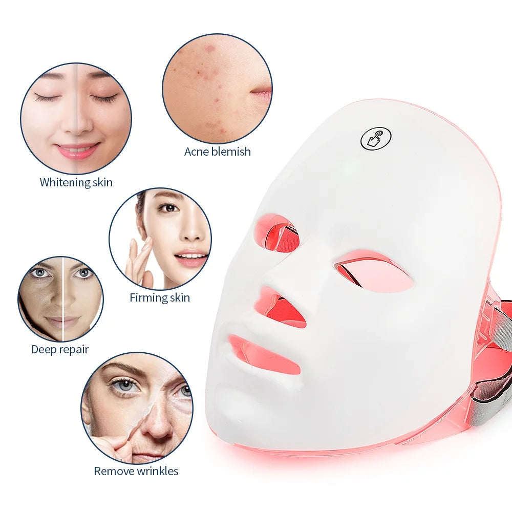 SEP Wireless LED Beauty Mask Skin Tightening & Anti-Aging Facial Neck Device
