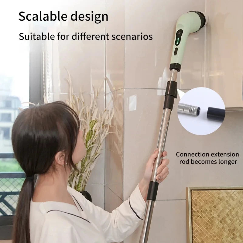 SEP 9-in-1 Electric Cleaning Brush Spin Scrubber for Kitchen, Bathroom & Home