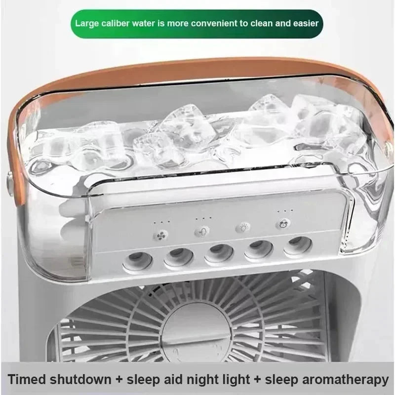 SEP 4-in-1 Portable Desk Fan Air Conditioner, Misting & Humidifier for Home/Office