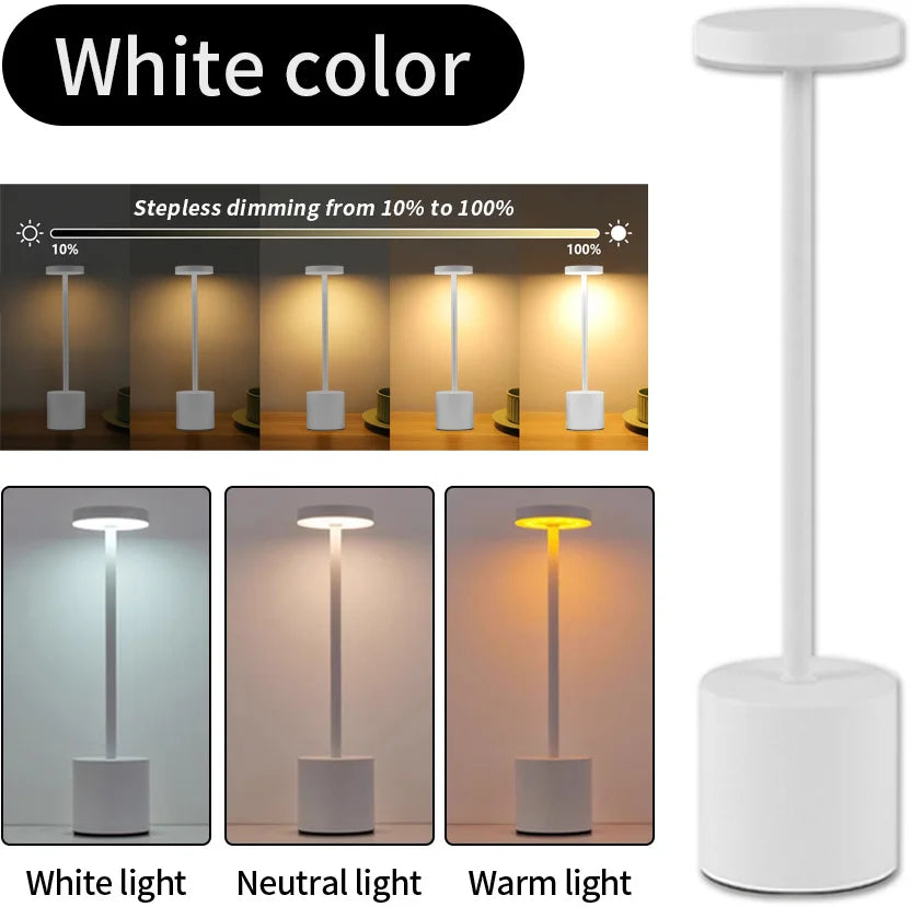 SEP Rechargeable LED Table Lamp Bedside & Dining Light with Adjustable Brightness