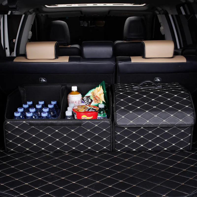 SEP Premium Car Storage Box Multiuse Folding Leather Organizer