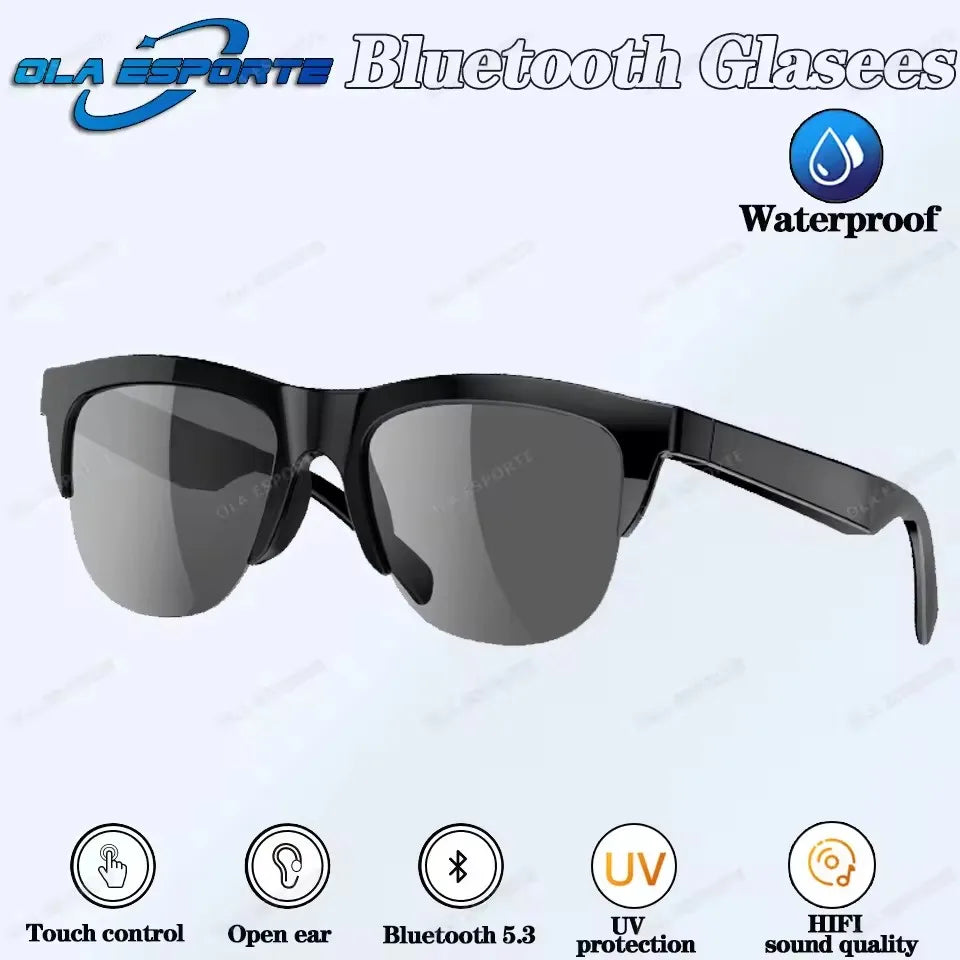 New Camera Smart Music Women Men Sports Sunglasses Headphones Wireless Bluetooth Talking Headset HIFI Audio Bluetooth Glasses
