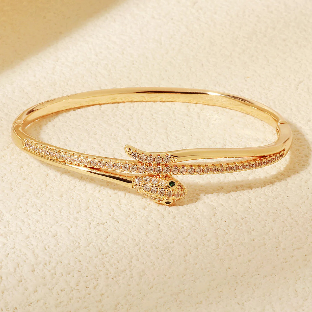 Europe and America Classic Snake Bracelet For Women Stainless Steel Zirconia Jewelry