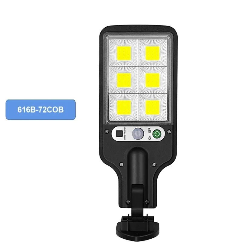 Solar Lamp 55LED Outdoor Sunlight Motion Sensor Remote Control Solar Focus Wall