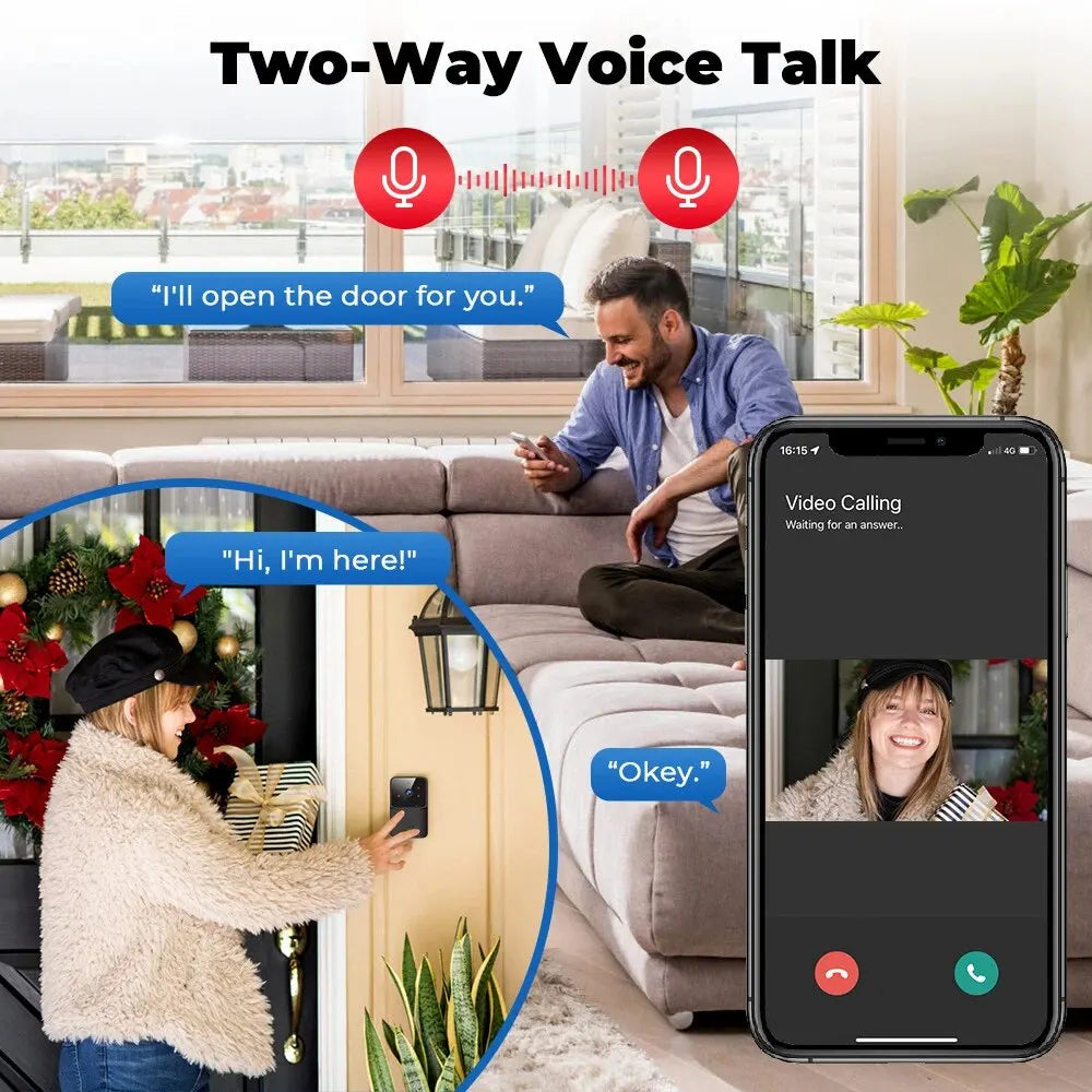 SEP Tuya WiFi Doorbell Battery Powered Smart Video Doorbell for Home