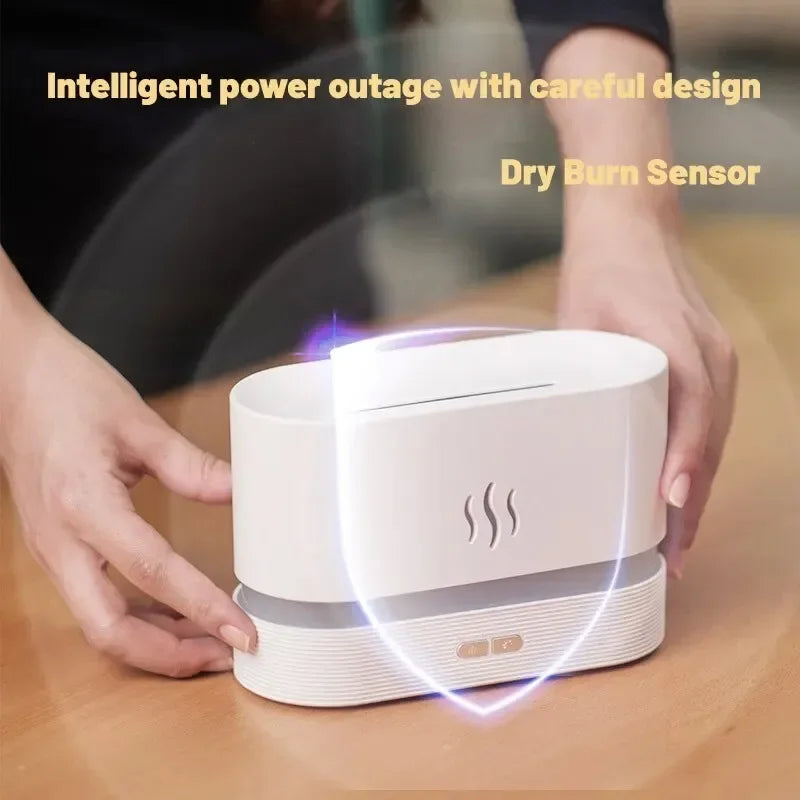 SEP Colorful Flame Humidifier Ultrasonic LED Fragrance Diffuser for Home