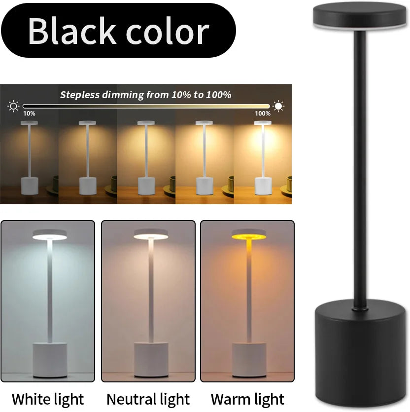 SEP Rechargeable LED Table Lamp Bedside & Dining Light with Adjustable Brightness