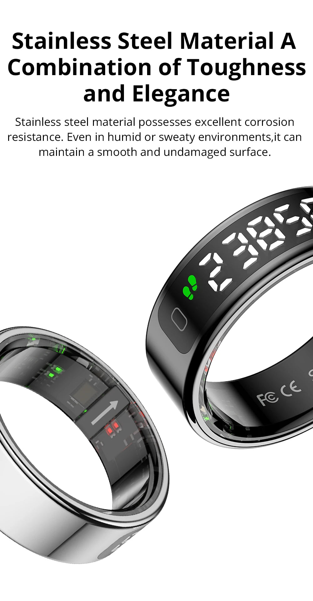 SEP R12 Smart Ring Waterproof Fitness & Health Tracking Ring