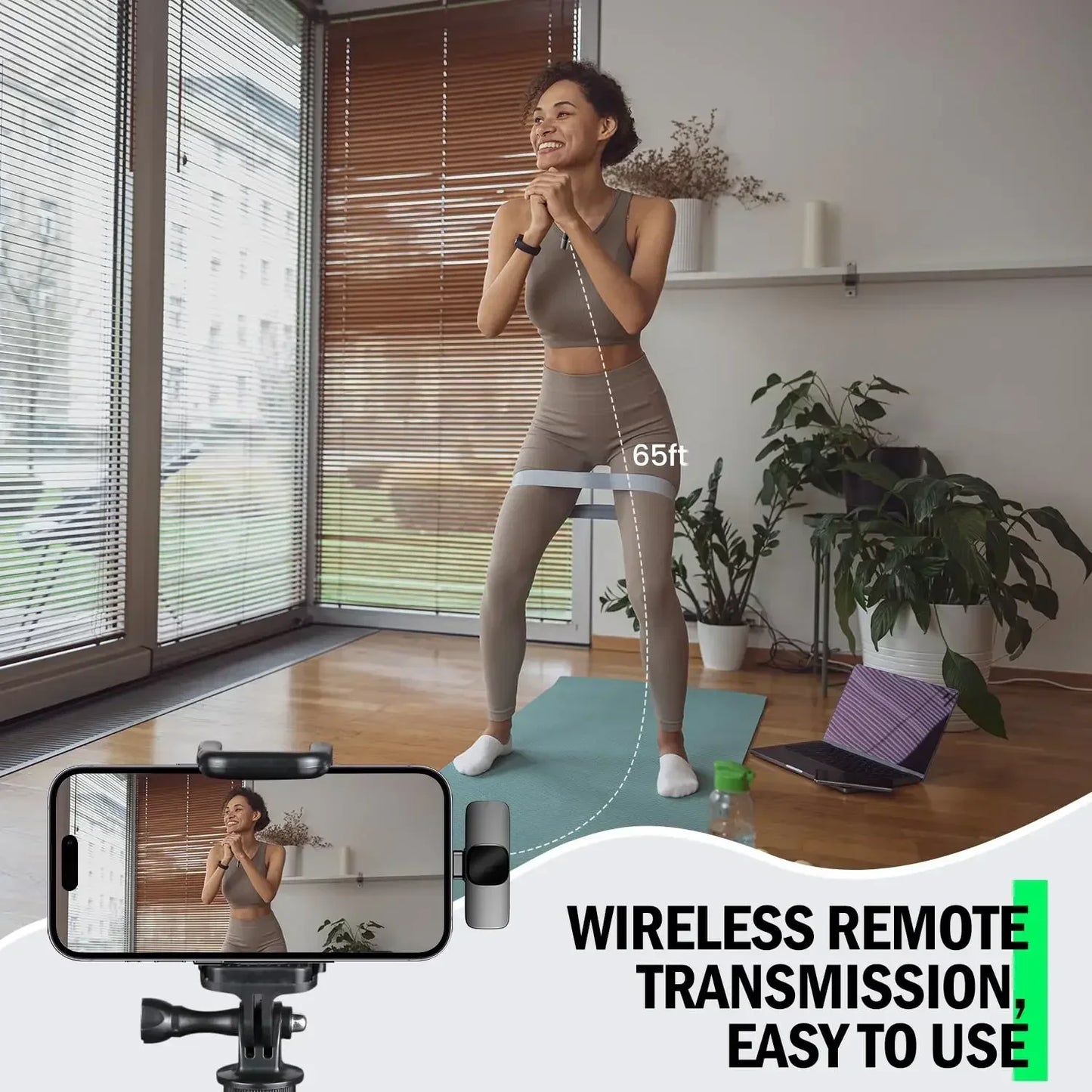 SEP Dual Wireless Lavalier Microphone Mini Audio Recorder for iPhone & Android