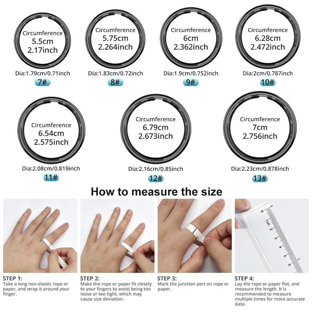 SEP R12 Smart Ring Waterproof Fitness & Health Tracking Ring