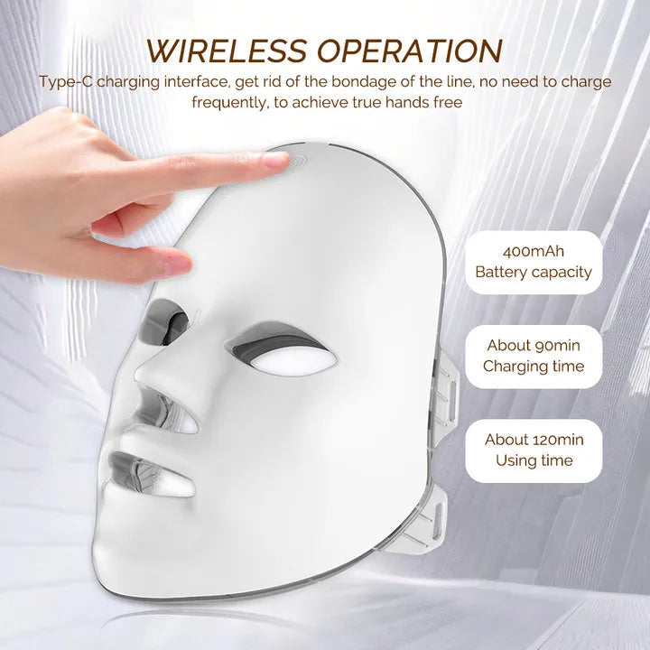 SEP Wireless LED Beauty Mask Skin Tightening & Anti-Aging Facial Neck Device