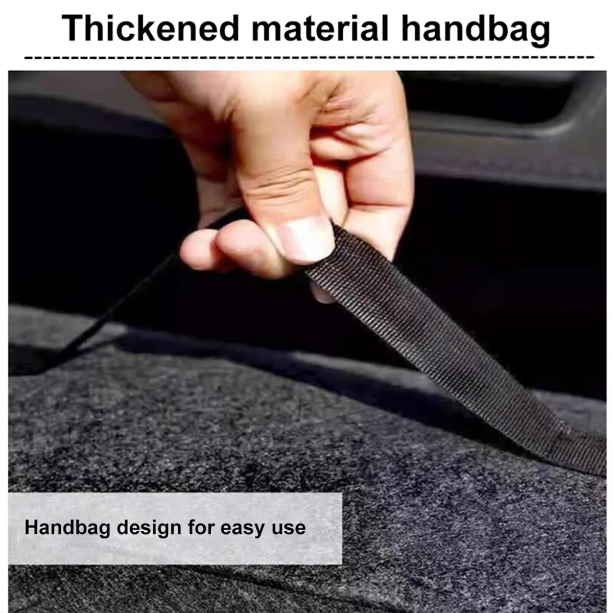 SEP Premium Felt Car Trunk Organizer Compact & Anti-Slip Storage Box