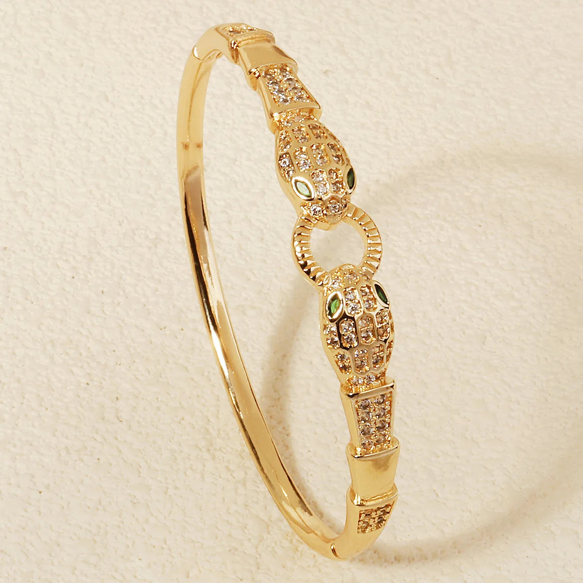 Europe and America Classic Snake Bracelet For Women Stainless Steel Zirconia Jewelry