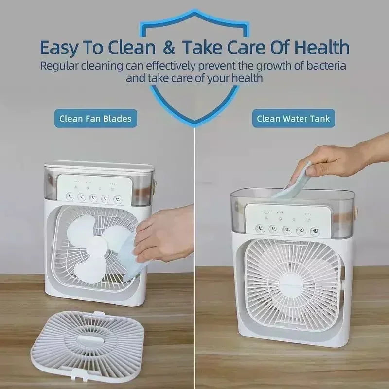 SEP 4-in-1 Portable Desk Fan Air Conditioner, Misting & Humidifier for Home/Office