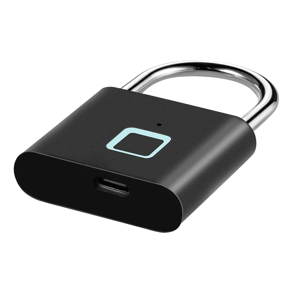 SEP Smart Fingerprint Padlock Waterproof Biometric Zinc Alloy Lock with Rechargeable Battery