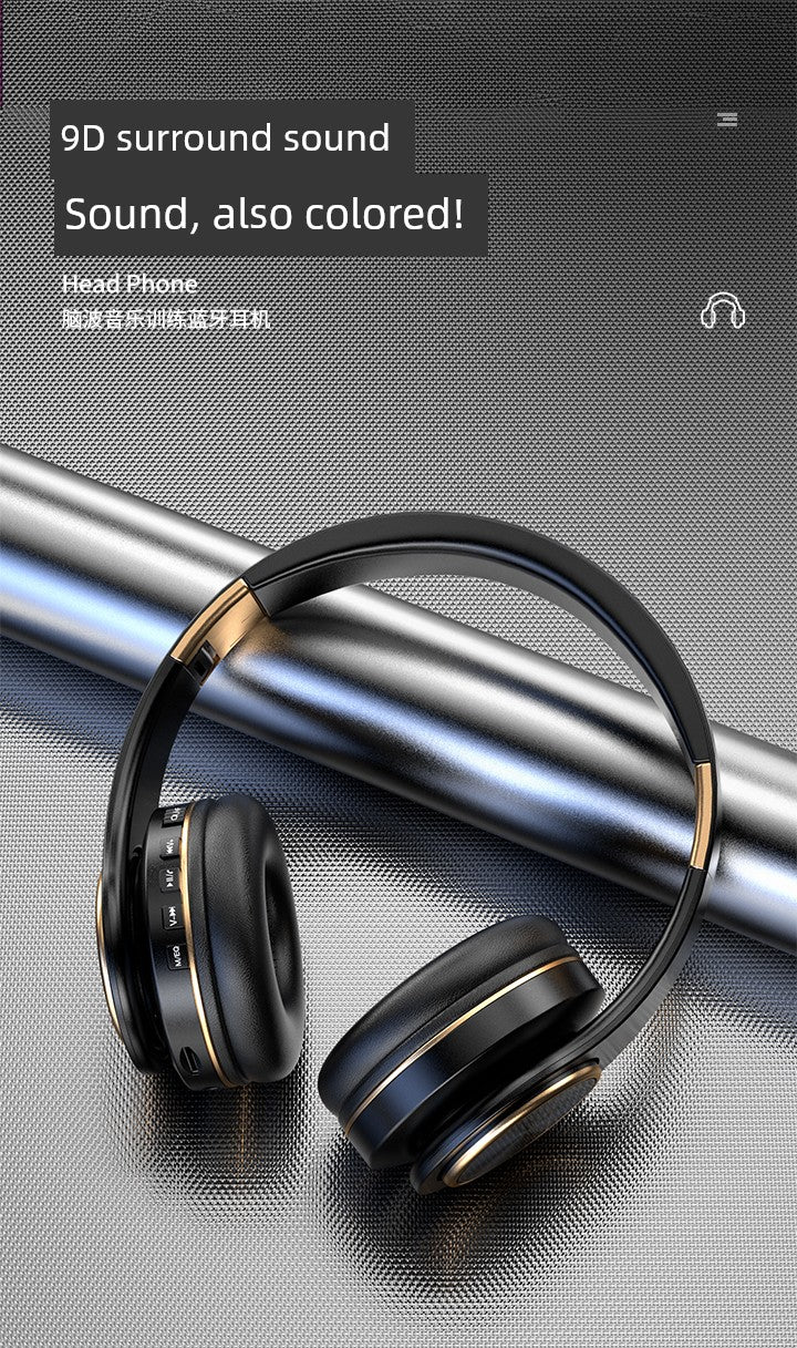 Bluetooth Headphone Head-Mounted with Microphone Mobile Phone Computer Universal Headset like Subwoofer