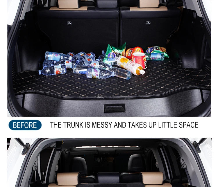SEP Premium Car Storage Box Multiuse Folding Leather Organizer