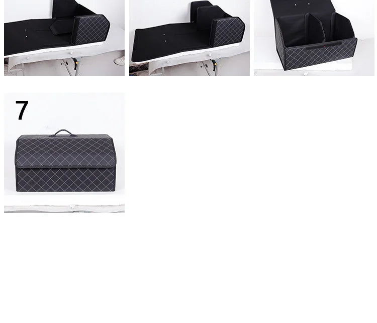 SEP Premium Car Storage Box Multiuse Folding Leather Organizer