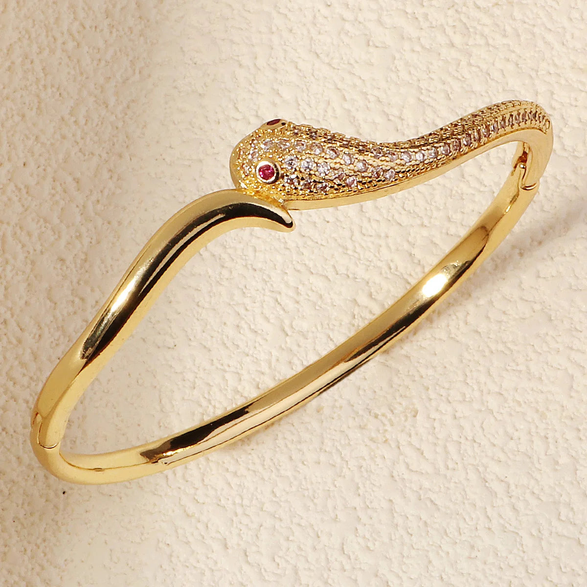 Europe and America Classic Snake Bracelet For Women Stainless Steel Zirconia Jewelry