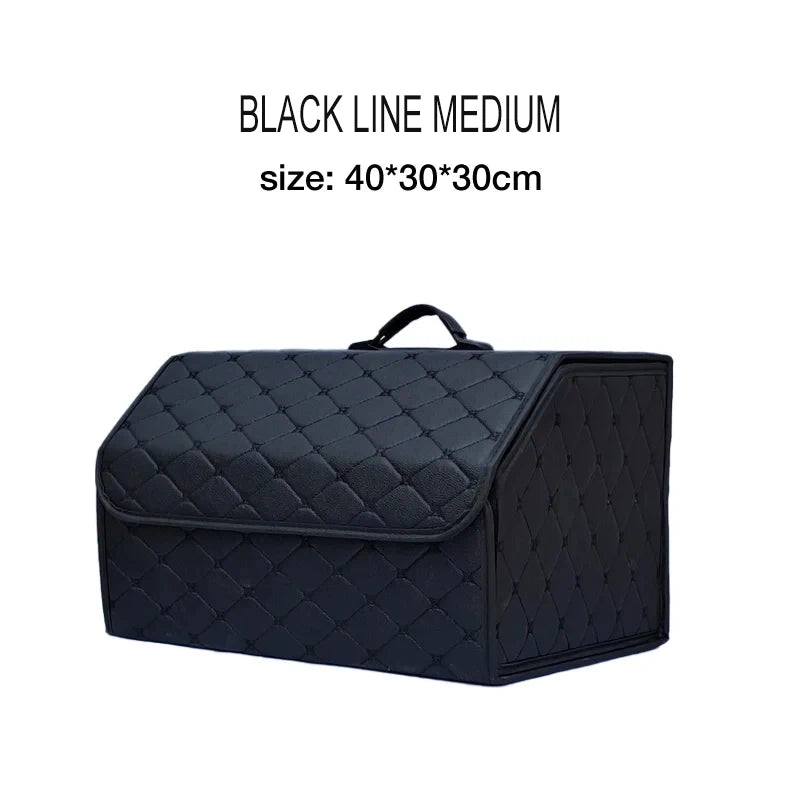 SEP Premium Car Storage Box Multiuse Folding Leather Organizer