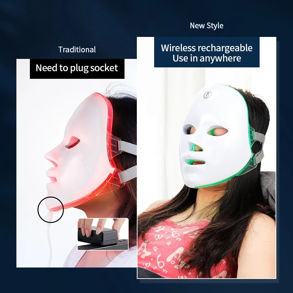 SEP Wireless LED Beauty Mask Skin Tightening & Anti-Aging Facial Neck Device