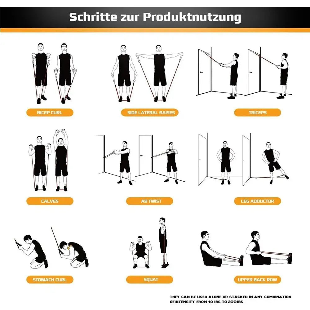 SEP Elastic Training Harness Complete Tension Strap Set for Strength & Workout