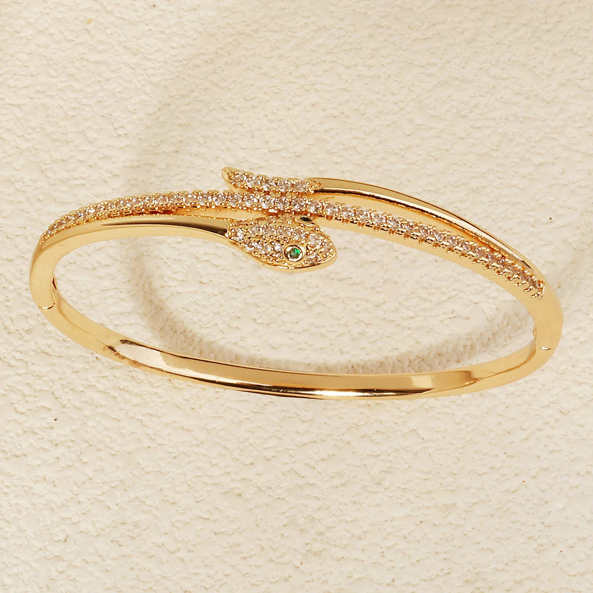 Europe and America Classic Snake Bracelet For Women Stainless Steel Zirconia Jewelry