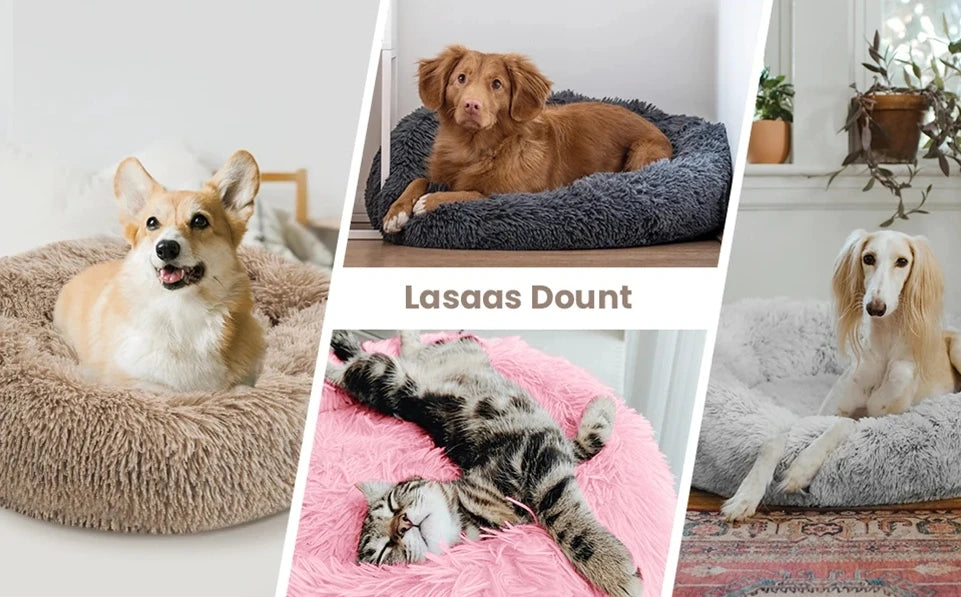 SEP Soft Plush Pet Bed Warm Sleeping House for Small & Large Dogs