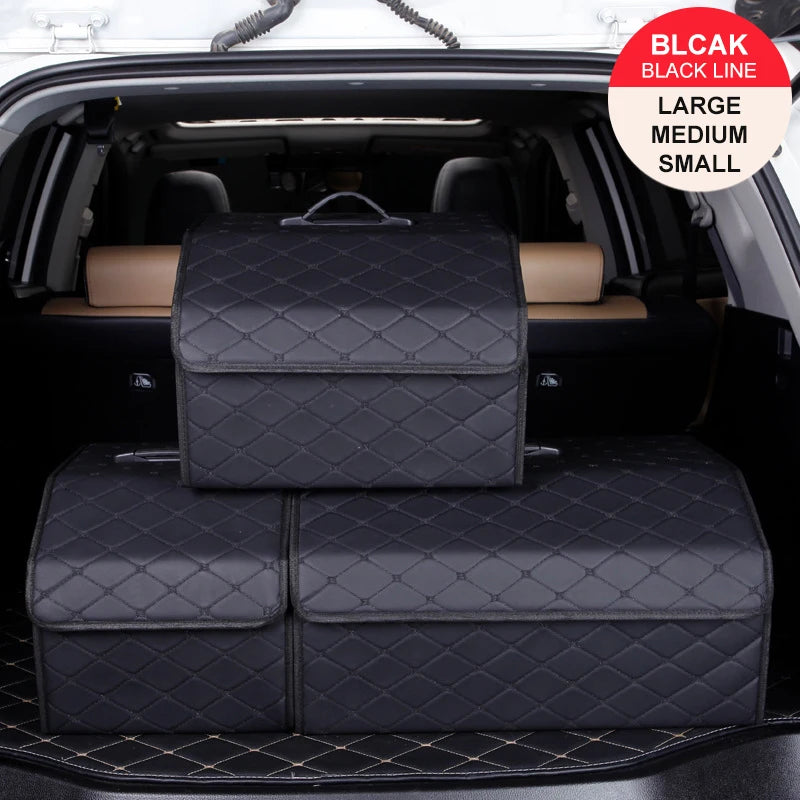 SEP Premium Car Storage Box Multiuse Folding Leather Organizer