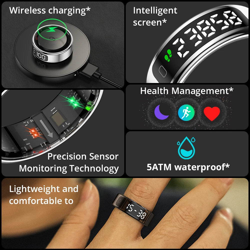 SEP R12 Smart Ring Waterproof Fitness & Health Tracking Ring