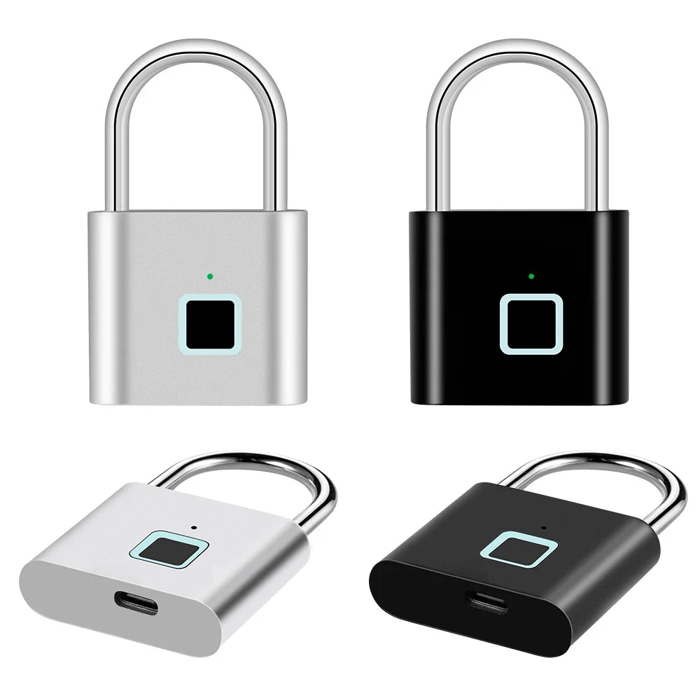 SEP Smart Fingerprint Padlock Waterproof Biometric Zinc Alloy Lock with Rechargeable Battery