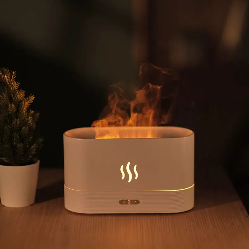 SEP Colorful Flame Humidifier Ultrasonic LED Fragrance Diffuser for Home