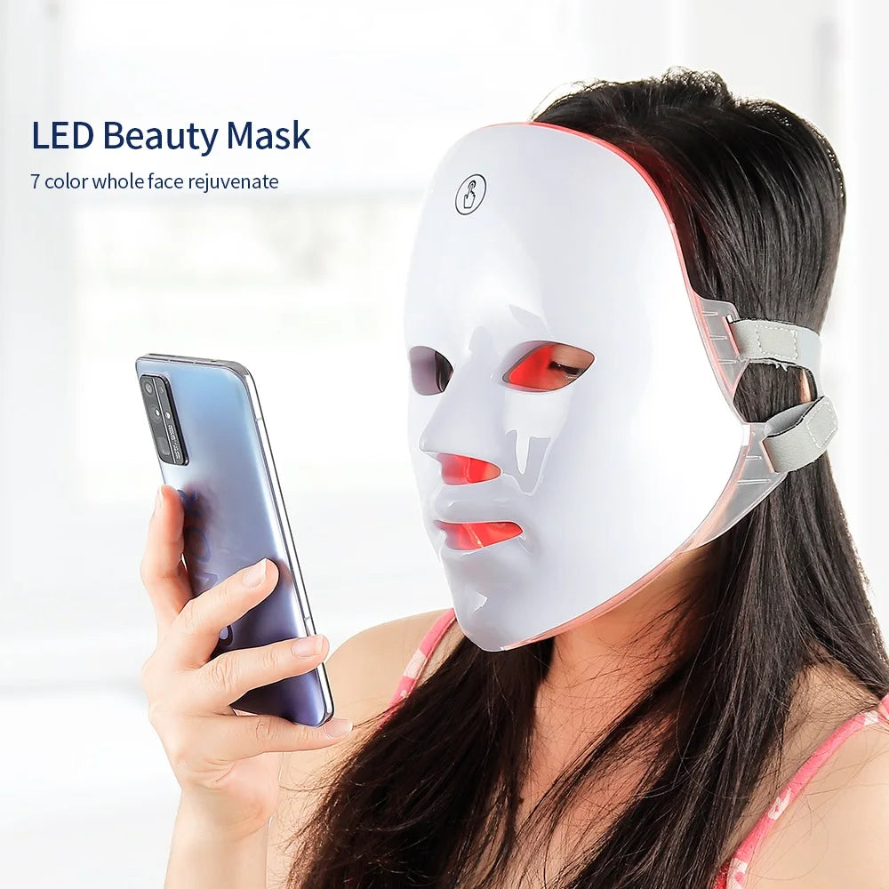 SEP Wireless LED Beauty Mask Skin Tightening & Anti-Aging Facial Neck Device