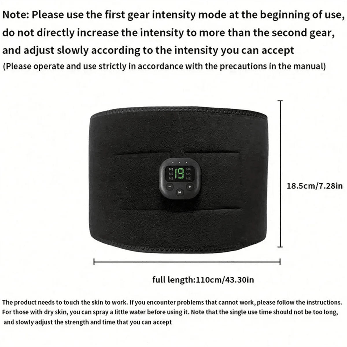SEP Portable Waist Massager USB Electric Body Shaping Belt for Waist, Arms & Legs