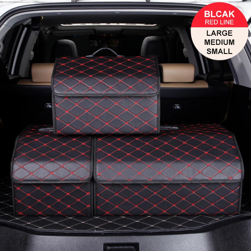 SEP Premium Car Storage Box Multiuse Folding Leather Organizer