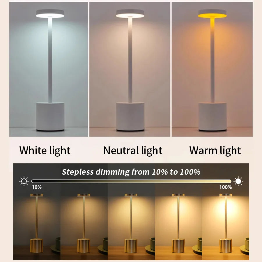 SEP Rechargeable LED Table Lamp Bedside & Dining Light with Adjustable Brightness