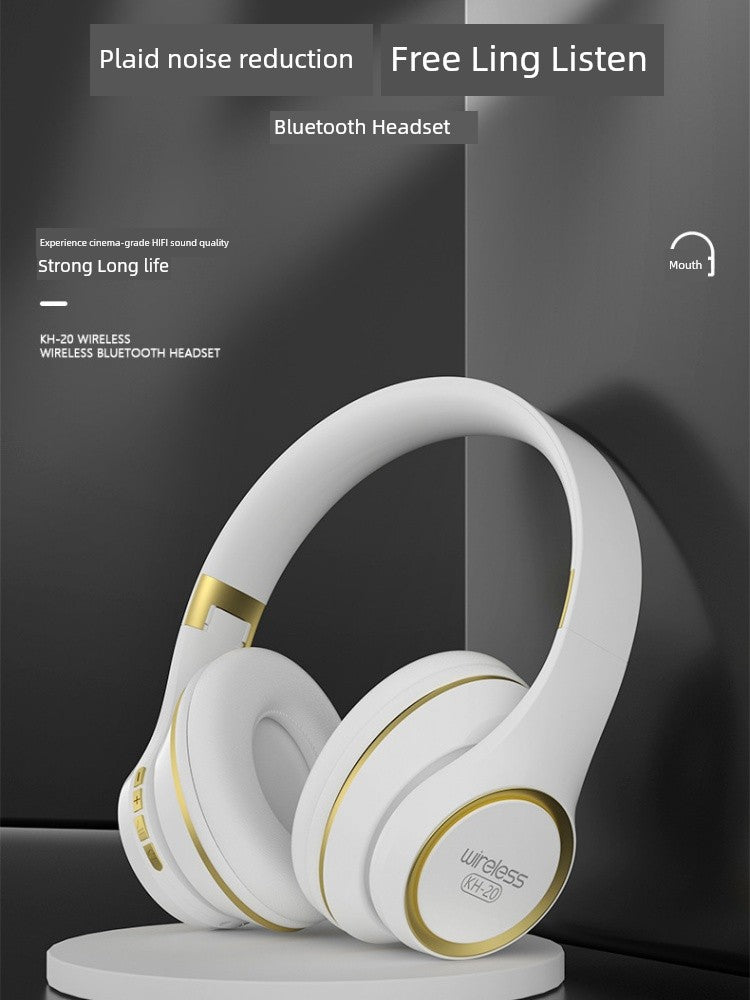 Bluetooth Headphone Head-Mounted with Microphone Mobile Phone Computer Universal Headset like Subwoofer