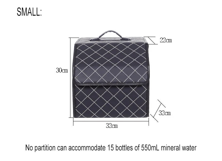 SEP Premium Car Storage Box Multiuse Folding Leather Organizer