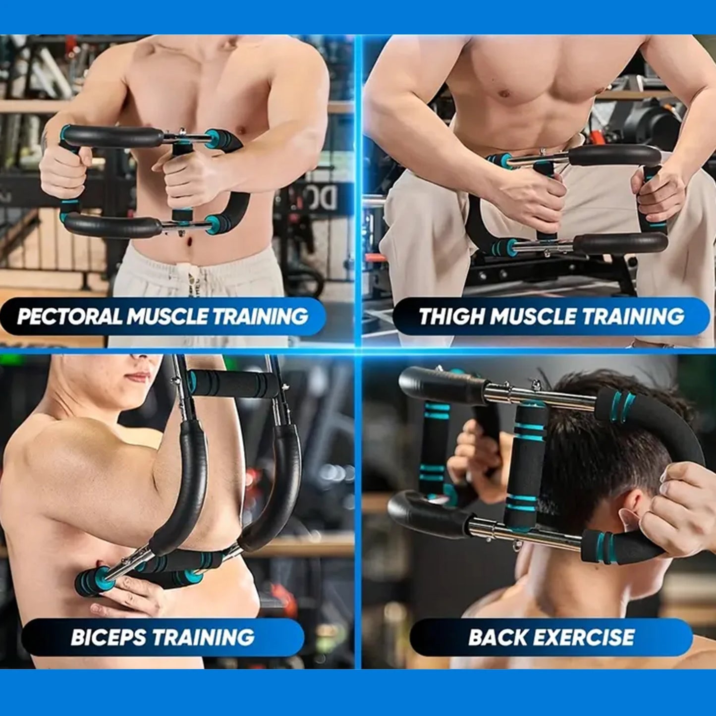 40KG u shape Hand Gripper Strengths Twister Arm Trainer Power Twister Bar Fitness Equipment for Men and Women Home Workout