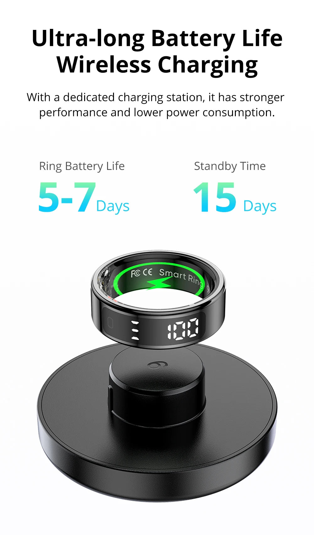 SEP R12 Smart Ring Waterproof Fitness & Health Tracking Ring