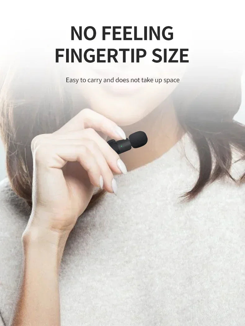 SEP Dual Wireless Lavalier Microphone Mini Audio Recorder for iPhone & Android