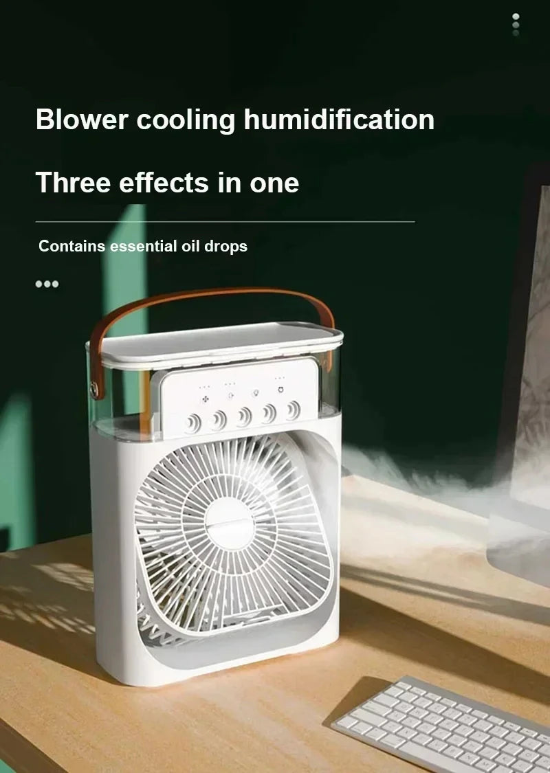 SEP 4-in-1 Portable Desk Fan Air Conditioner, Misting & Humidifier for Home/Office