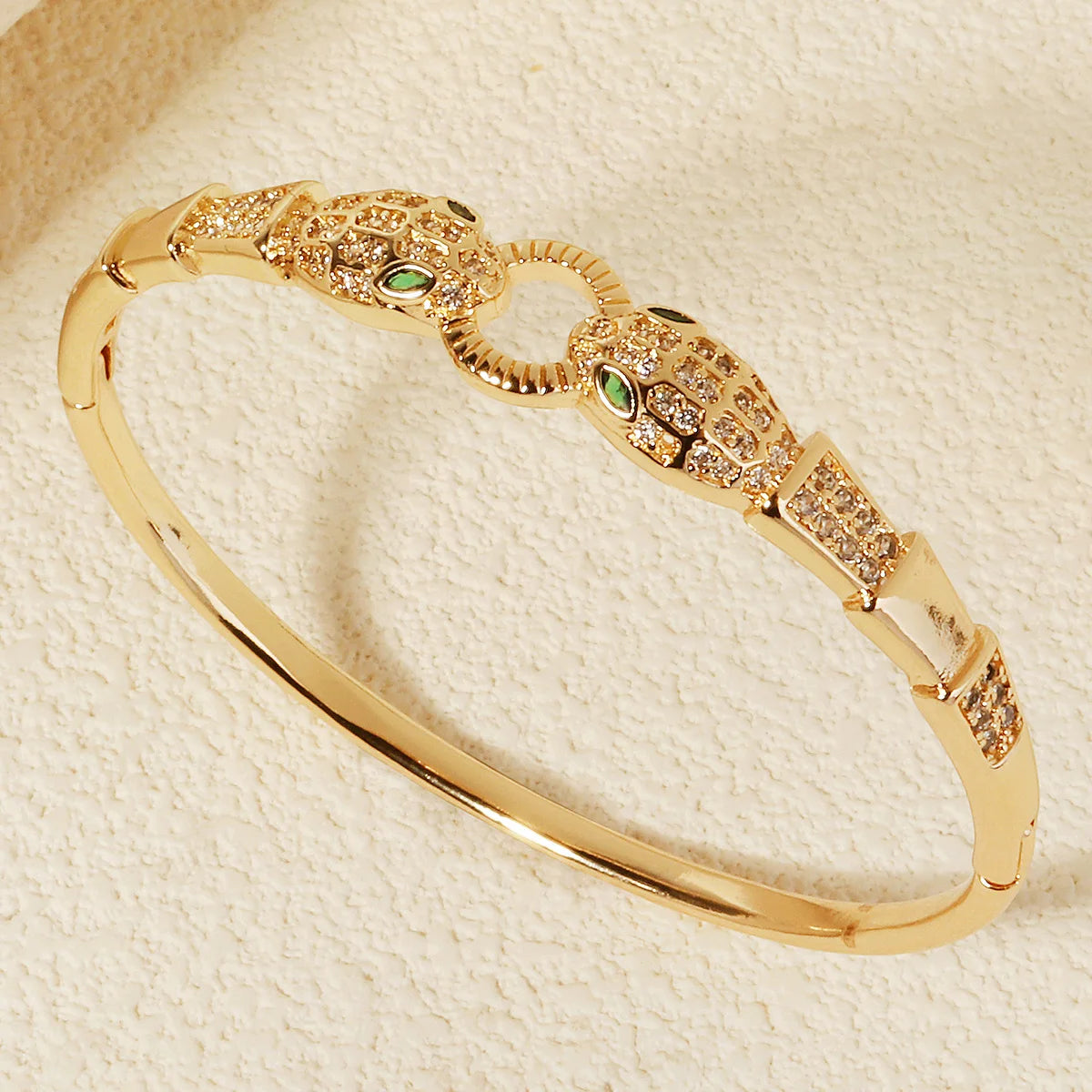 Europe and America Classic Snake Bracelet For Women Stainless Steel Zirconia Jewelry