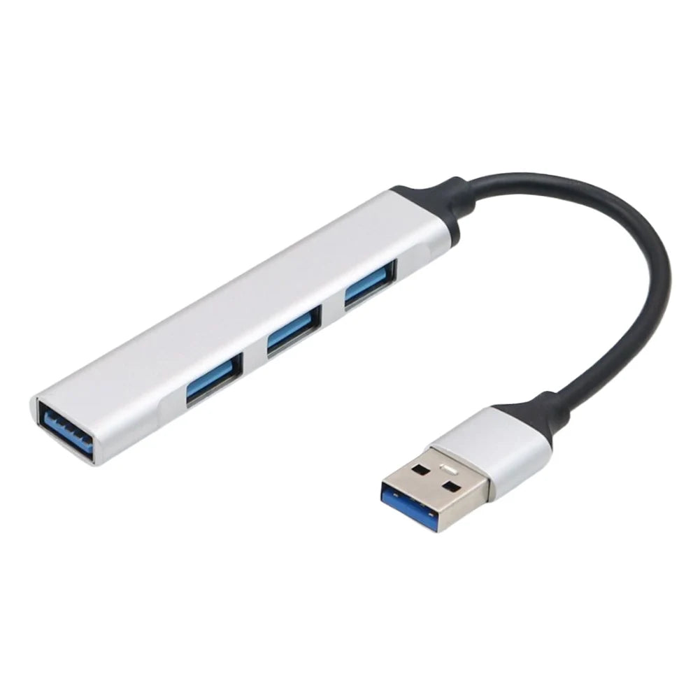 4-Port USB 3.0 Hub Adapter 5Gbps USB Splitter USB C To USB Hub Multiple USB 3.0 Hub USB Port Expander for Laptop