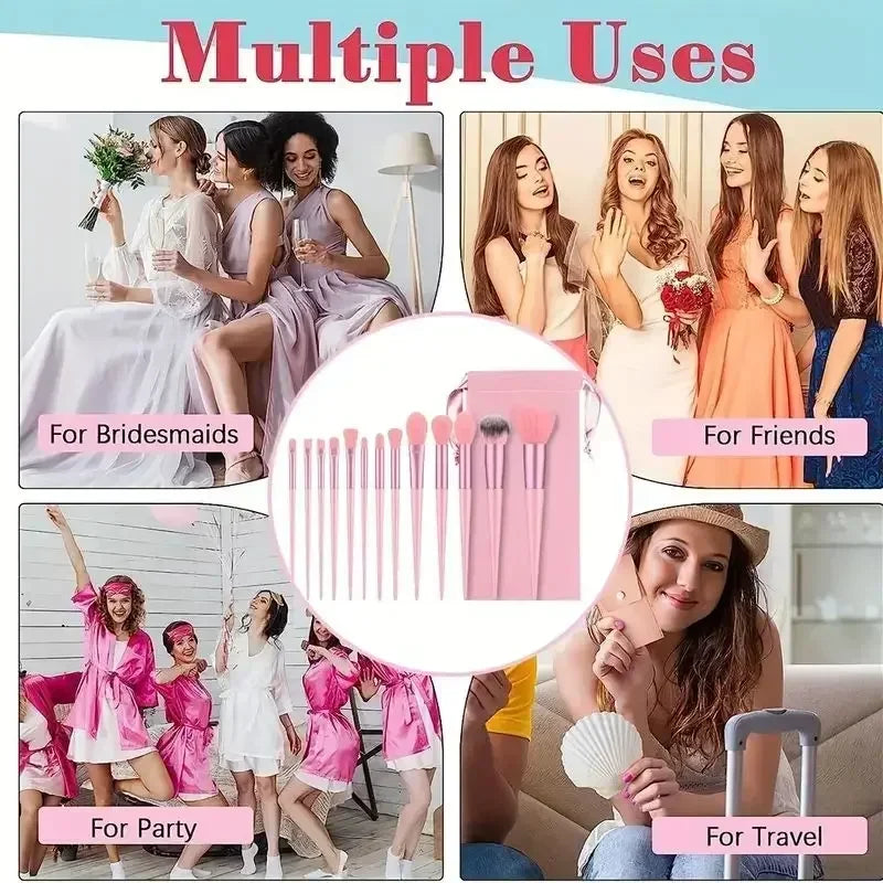 Makeup brush set, soft and fluffy, professional cosmetics foundation brush, multi-style blending makeup brush, beauty tools