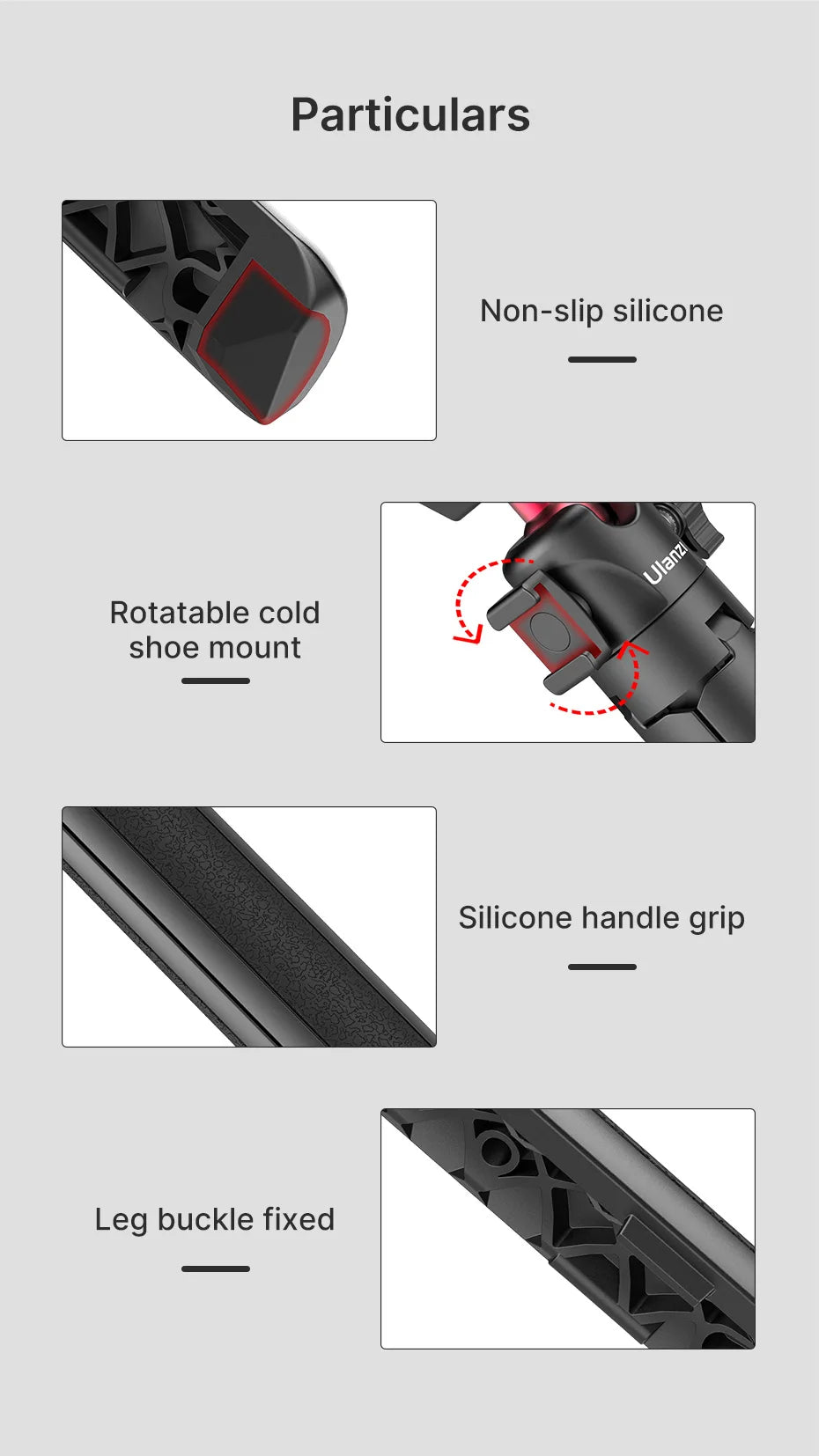 SEP Portable Tripod Stand Mini Foldable Holder for Mobile, DSLR & Vlogging