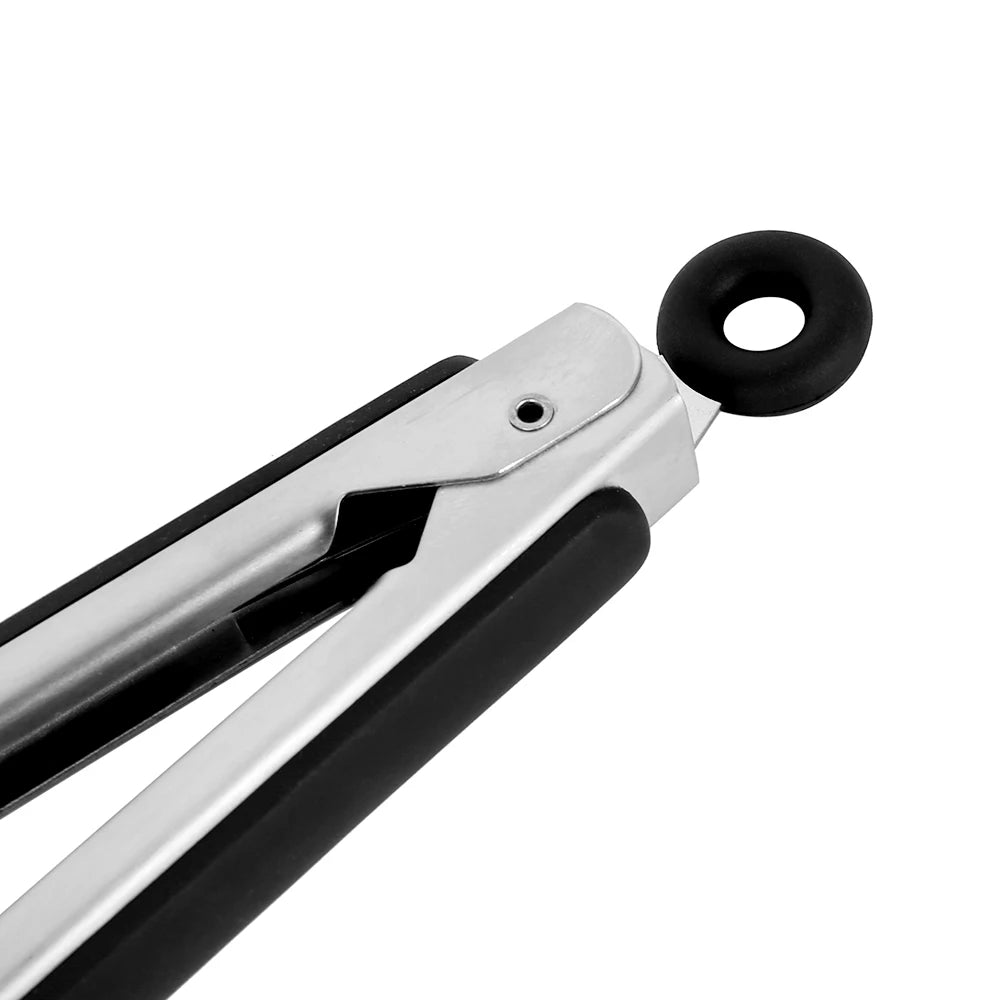 9/12/14/16 Inch BBQ Grilling Tong With Lock Stainless Steel Salad Bread Serving Tong Non-Stick BQ Tong Utensil Cooking Clip New