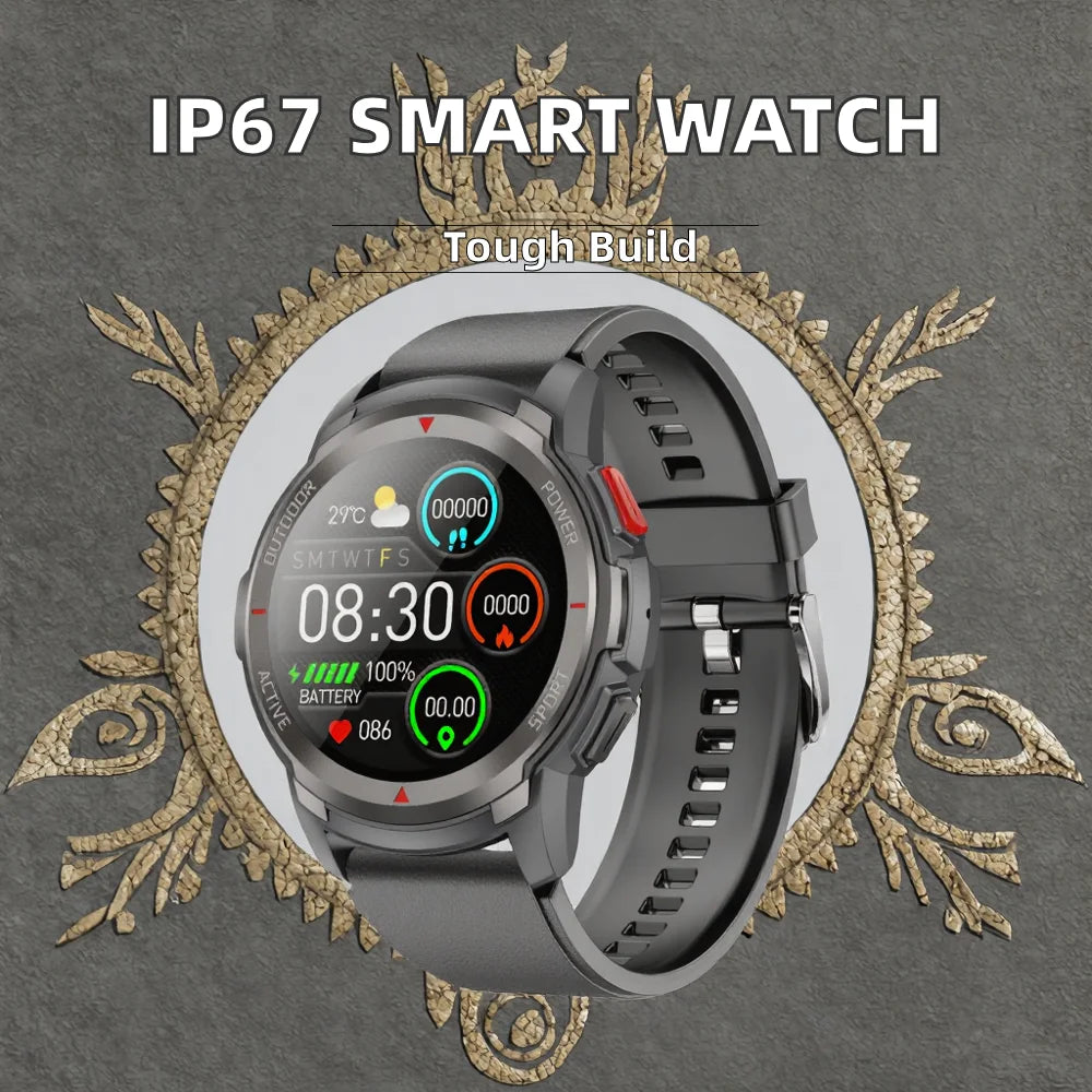 New Arrival IP67 Waterproof 1.43 Inch TFT Full Screen Smart Watch for Men Women Fitness Sleep Tracker Android 4G